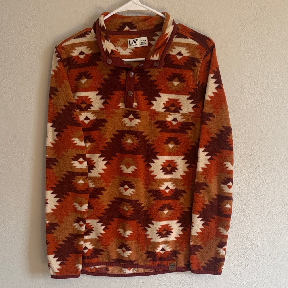 Liv Outdoor Aztec Button Fleece